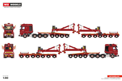 Nooteboom Red Line; MERCEDES-BENZ AROCS | WSI Models