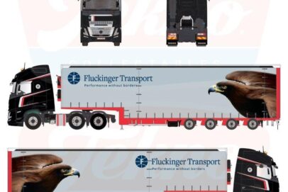 VOLVO FH AERO GLOBETROTTER XL 6X2 MET 4 AS MEUSBURGER  TRAILER  FLUCKINGER