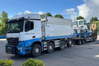 BALLAST NEDAM; MERCEDES-BENZ AROCS MP4 2.300MM STREAM SPACE 8X2 TAG AXLE TIPPER TRUCK LOW LOADER DRAWBAR TRAILER - 8 AXLE