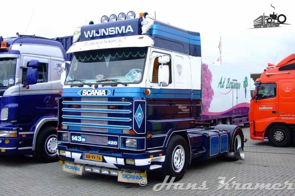 WSI SCANINA 3 SERIE STREMLINE 4X2 MET REEFER TRAILER VAN HERK BLUMEN UND PFLANZEN - Afbeelding 7