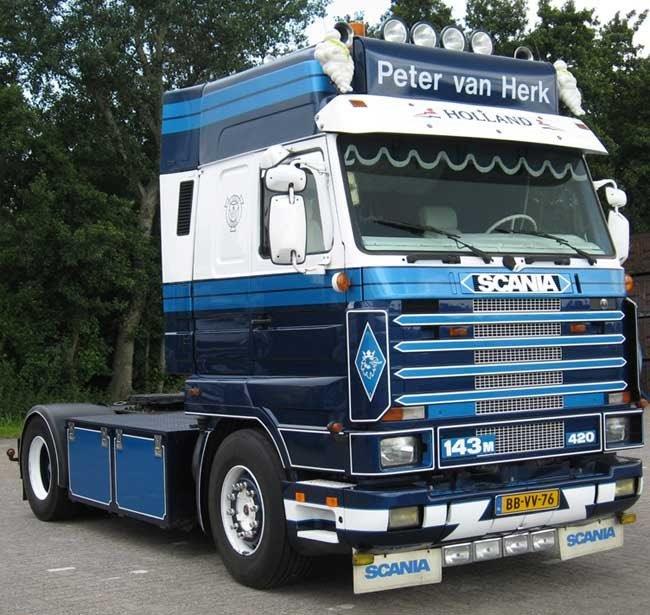 WSI SCANINA 3 SERIE STREMLINE 4X2 MET REEFER TRAILER VAN HERK BLUMEN UND PFLANZEN - Afbeelding 4