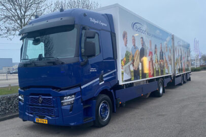 Bidfood; RENAULT TRUCKS T EVO RIGED REEFER TRUCK 4X2 RIGED REEFER DRAWBAR CENTRE-AXLED TRAILER - 2 AXLE