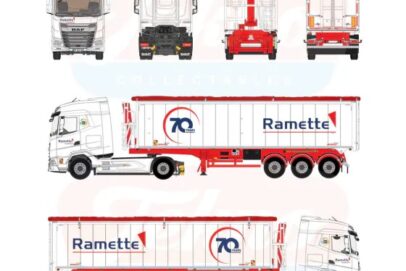Ramette Groupe - DAF XG 4x2 met 3-assige Stas kipper