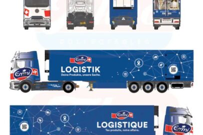 Emmi - MB eActros 600 Megaspace 4x2 met 3-assige koeloplegger