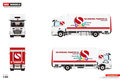 van Spreuwel Transport; DAF XD SH WITH SKY LIGHTS AND SIDE WINDOW RIGED BOX TRUCK 4X2