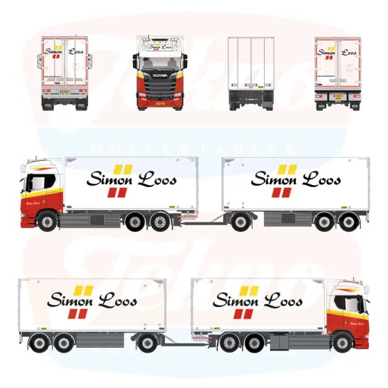 Simon Loos - Scania Next Gen S-serie V8 Highline motorwagen aanhanger (diverse nieuw ontwikkelde onderdelen) - Afbeelding 3