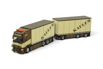 SCANIA MGR HIGHLINE 6X2 MOTORWAGEN MET 3 ASSIGE SCHAMELAANHANGER KAULUM TRANSPORT