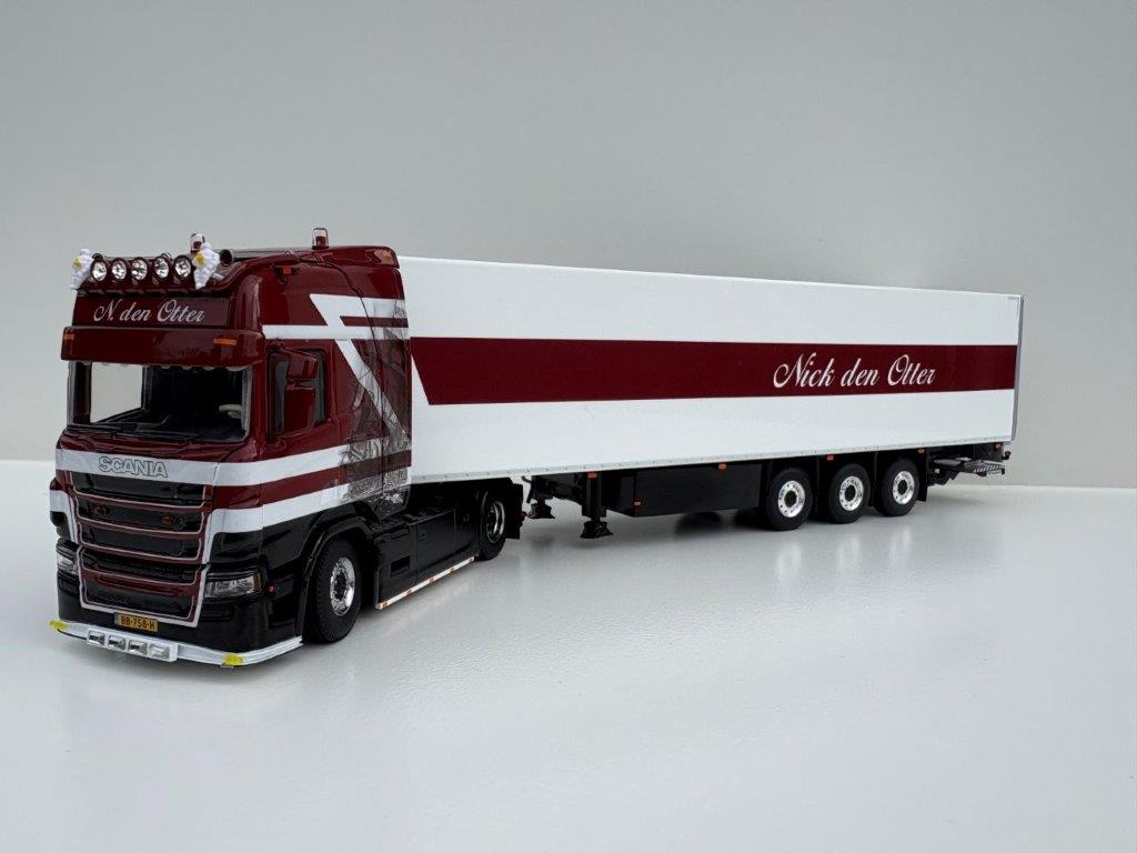 WSI SCANIA R HIGHLINE I CR20H 4X2 REEFER TRAILER -3 AXLE NICK DEN OTTER - Afbeelding 3