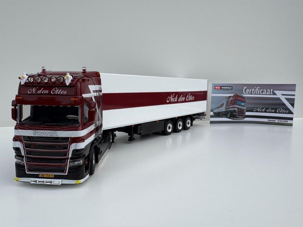 WSI SCANIA R HIGHLINE I CR20H 4X2 REEFER TRAILER -3 AXLE NICK DEN OTTER - Afbeelding 12