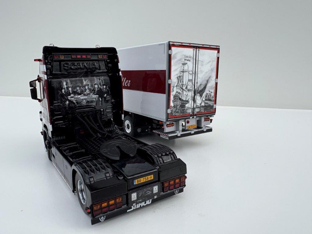 WSI SCANIA R HIGHLINE I CR20H 4X2 REEFER TRAILER -3 AXLE NICK DEN OTTER - Afbeelding 5